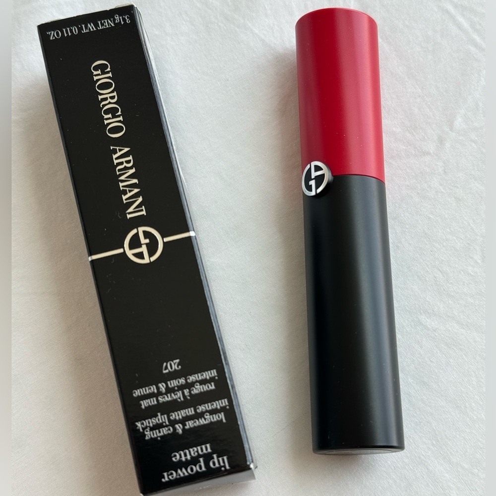 NEW Unopened Armani Beauty lip power matte
longwear lipstick, 207